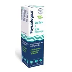 PHYSIOLOGICA Solution d'eau de mer isotonique aloe vera et acide hyaluronique 120ml