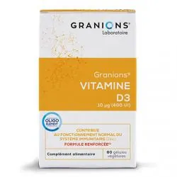 GRANIONS Vitamine D3 10µG (400 UI) boîte de 60 capsules