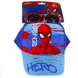 TINOKOU Lunettes de soleil et Casquette spider-man taille 53