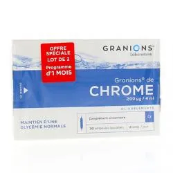 GRANIONS de Chrome lot de 2 (x 30)