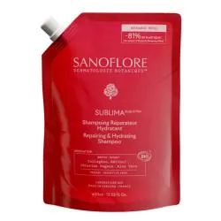 SANOFLORE Sublima - Shampooing réparateur hydratant bio eco recharge 400ml