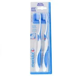 MERIDOL Protection Gencives - Brosse à dents medium lot de 2