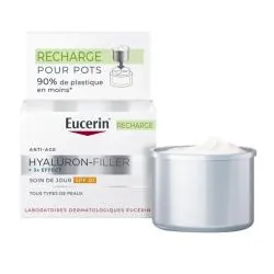 EUCERIN Hyaluron-Filler +3x Effect - Soin de jour SPF30 eco-recharge 50ml