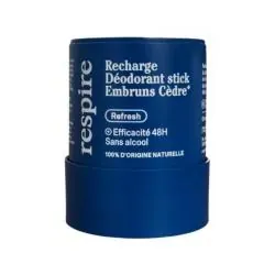 RESPIRE Déodorant Stick Embruns Cèdre eco-recharge 50g