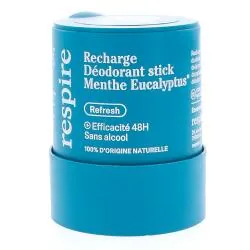 RESPIRE Déodorant Stick Menthe Eucalyptus eco-recharge 50g