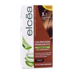 ELCEA Coloration permanente à l'aloé vera chatain clair doré 5.2