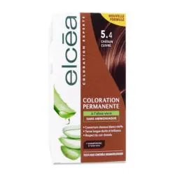 ELCEA Coloration permanente à l'aloé vera chatain cuivré 5.4