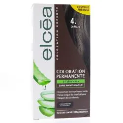 ELCEA Coloration permanente à l'aloé vera chatain 4.