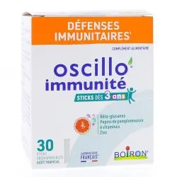BOIRON Oscillo immunité enfant x30 sticks gout tropical