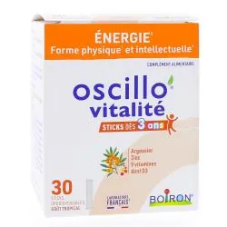 BOIRON Oscillo Vitalité enfant x30 sticks gout tropical