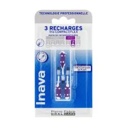 INAVA Trio Compact / Flex - Recharge Brossette interdentaire violet larges ISO5 1,8mm x3