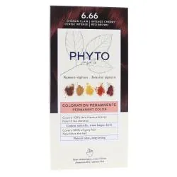 PHYTO Color n°6.66 Chatain clair coloration permanente enrichie en pigments végétaux