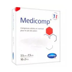 MEDICOMP Compresse non-tissé 10 sachets de 7,5cmx7,5cm