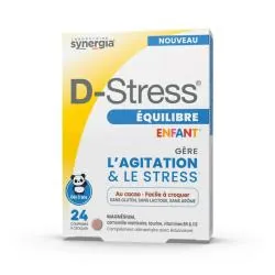 SYNERGIA D-Stress Enfant - Équilibre x24 Comprimés à Croquer