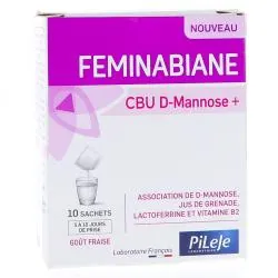 PILEJE Feminabiane - CBU D-Mannose + x10 Sachets à Diluer