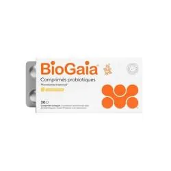 BIOGAIA Comprimés Probiotiques Arôme Citron x30 Comprimés à Croquer