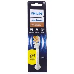 Philips Sonicare A3 Premium Têtes de brosse de rechange souple x2 + 1 offerte