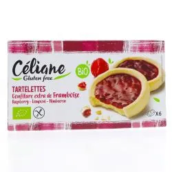 CELIANE Tartelettes confiture extra de Framboise 130g