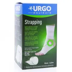 URGO Douleurs Strapping Bande Adhésive Élastique 8cm x 2,5m