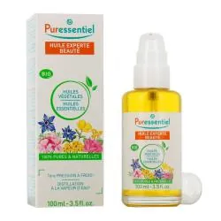 PURESSENTIEL Huile Experte Beauté – Huiles végétales et essentielles Bio 100ml