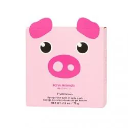 SPONGELLE Animals - Eponge pour le corps infusée de gel douche peggy pig