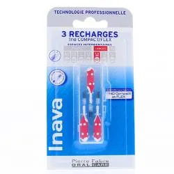 INAVA Brossettes interdentaires fines pack de 3 recharges