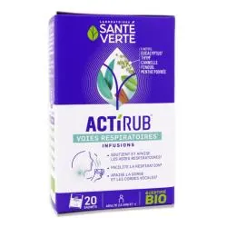 SANTE VERTE Actirub - Infusions voies respiratoires bio x20 sachets