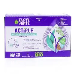 SANTE VERTE Actirub - Infusions voies respiratoires bio x20 sachets