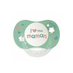 LUC ET LEA Essentiel collerette confort+ - Sucette +18 mois j'aime ma maman