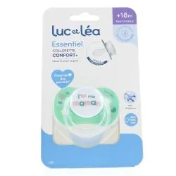 LUC ET LEA Essentiel collerette confort+ - Sucette +18 mois j'aime ma maman