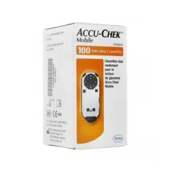ACCU CHEK Mobile - Cassette Test pour la Détermination de la Glycémie x100