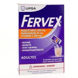 FERVEX Adultes boîte de 8 sachets