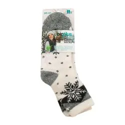 AIRPLUS Femme - Chaussettes flocons Taille 35-41 vert