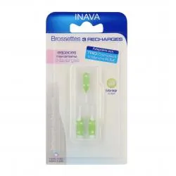 INAVA Brosettes 3 recharges extra larges 8-7 conique vert pack de 3