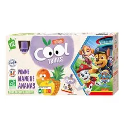 BABYBIO Cool fruits - Gourdes La Pat's Patrouille pomme mangue ananas x12