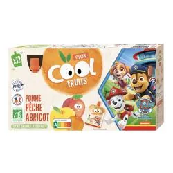 BABYBIO Cool fruits - Gourdes La Pat's Patrouille Pomme Peche Abricot x12