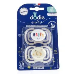 DODIE Extra - Sucette Anatomique jour/nuit Duo +18mois