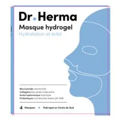 DR. HERMA Masque Hydrogel x4 masques