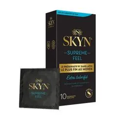 MANIX Skyn - Supreme Feel Préservatifs sans latex exra fin x10 extra lubrifié
