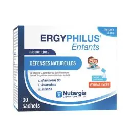 NUTERGIA Ergyphilus Enfants - Probiotiques Défenses naturelles x30 sachets