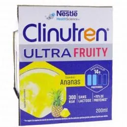 CLINUTREN Boisson Ultra Fruity brique 4x200ml saveur ananas