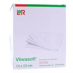 LOHMANN & RAUSHER Vliwasoft - Compresses de Gaze Stériles Non tissées 7.5 x 7.5 cm 50 sachets