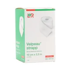 VELPEAU STRAPP Bande De Compression Adhésive élastique 10cm x 2,5m