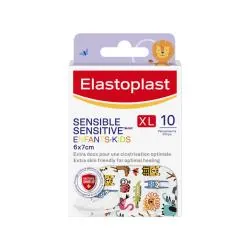 ELASTOPLAST Enfants - Pansements Sensible XL 6x7cm boîte de 10