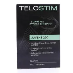 TELOSTIM Juvens 250 Télomères Stress Oxydatif 30 gélules