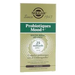 SOLGAR Probiotiques Mood + Bien être Mental Anti Stress 60 gélules