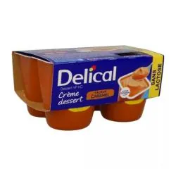 DELICAL Crème dessert HP/HC caramel 4x200g
