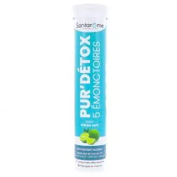 SANTAROME Pur'Detox 5 Emonctoires x20 Pastilles Effervescentes