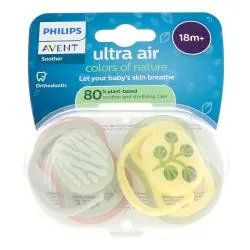 AVENT Ultra Air - Sucettes Orthodontiques +18 Mois colors of nature
