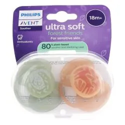 AVENT Ultra Soft - Sucette 18+ mois forest friends